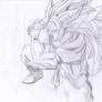 SSJ goku raw pencil