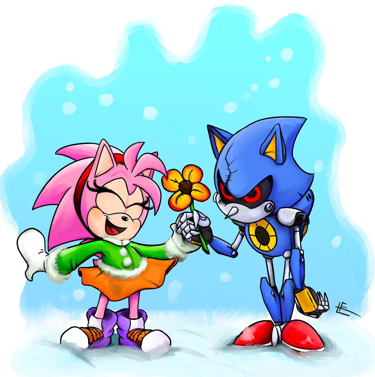 Sonic Mania Adventures: Metal Sonic X Amy by Darking128 on DeviantArt