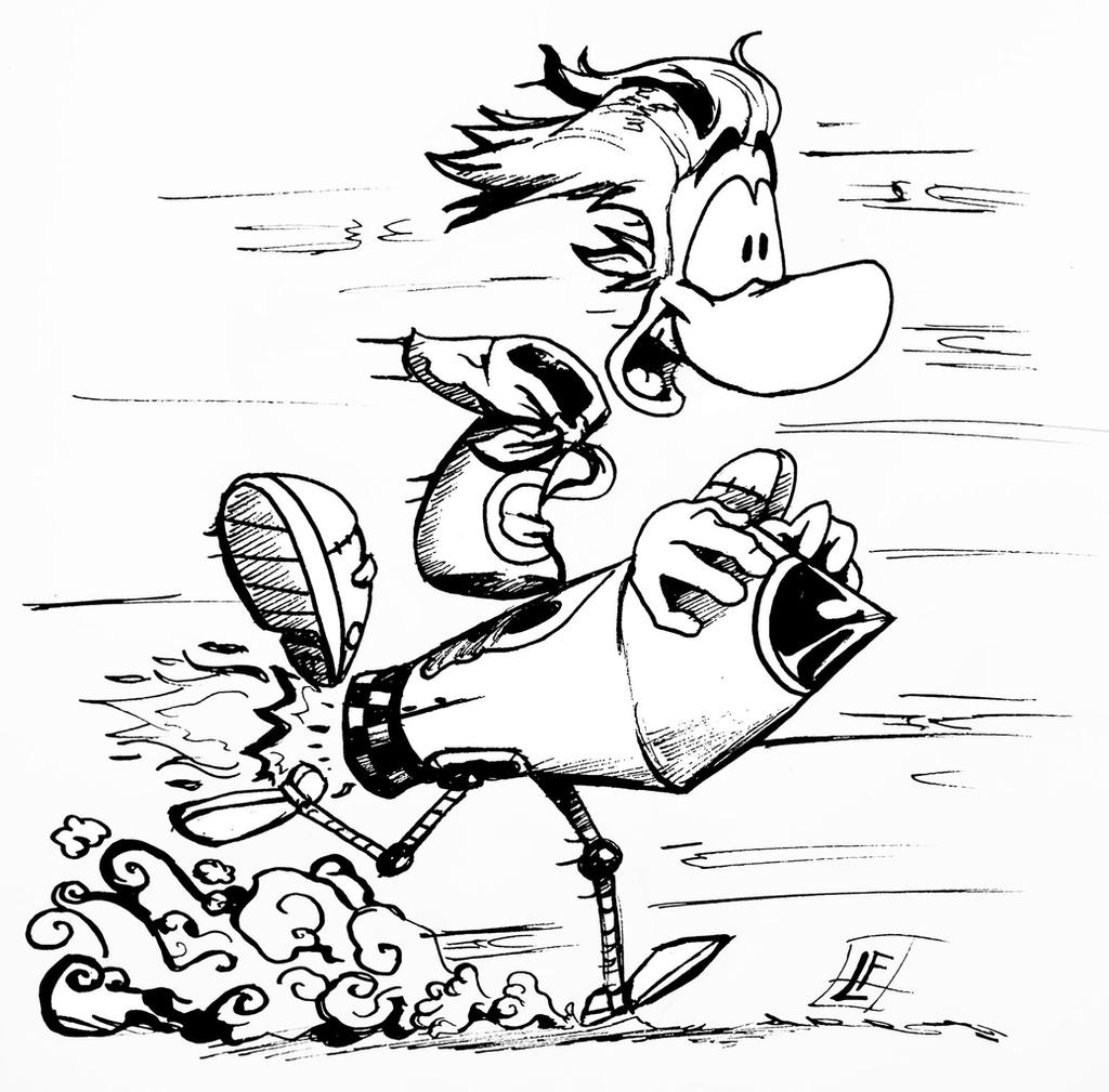Rayman 2 : Bullet ride by FrancoisL-Artblog on DeviantArt