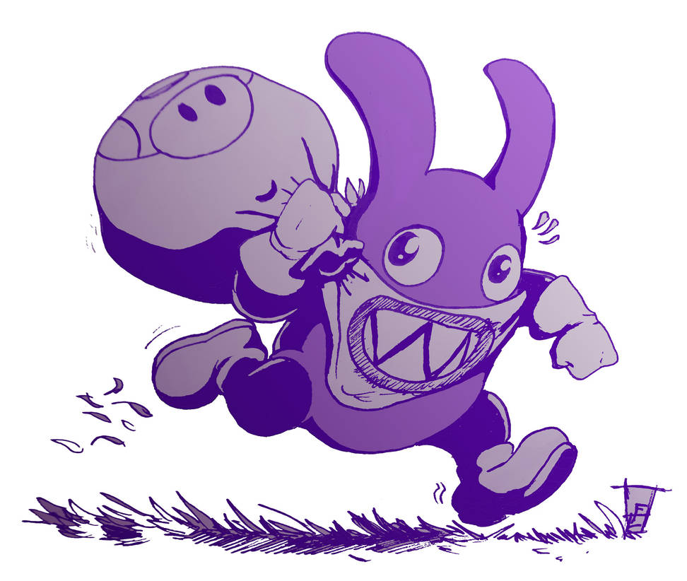 Super Mario : Catch Nabbit by FrancoisL-Artblog on DeviantArt