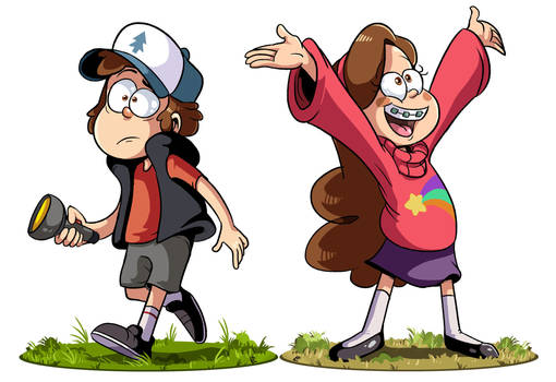 Gravity Falls : Dipper and Mabel Pines