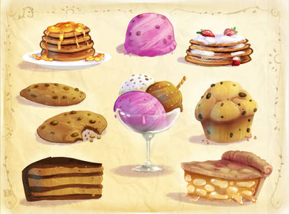 From Sketchbook : Sweet desserts