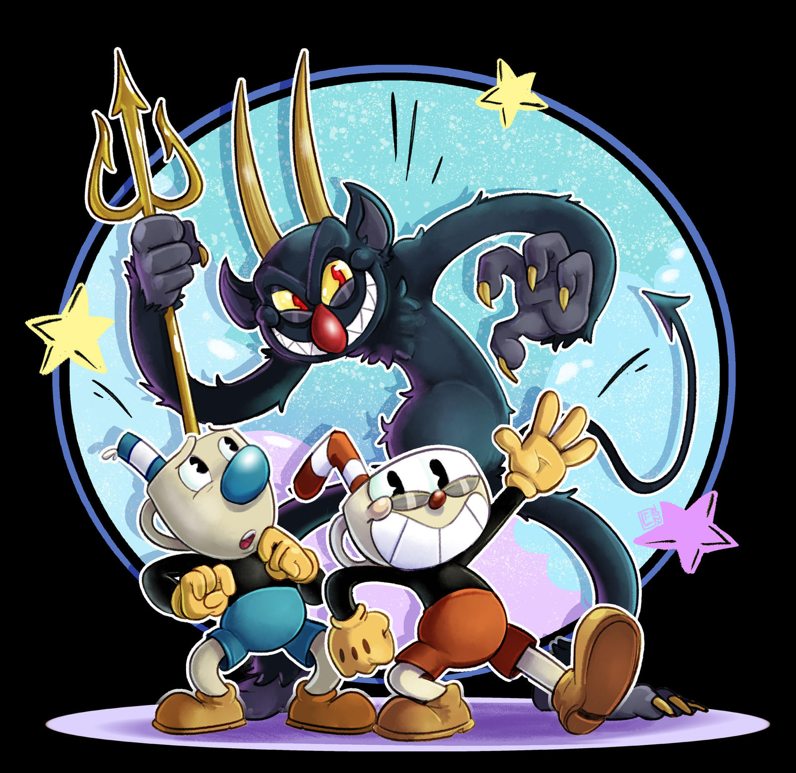The Cuphead Show ft the Devil by FrancoisL-Artblog on DeviantArt