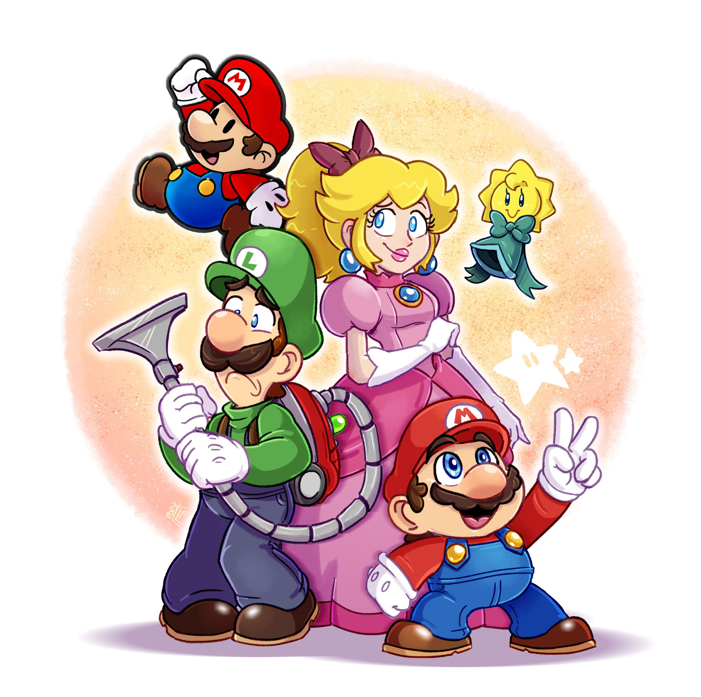 Super Mario : RPG, Paper, Princess and Luigi by FrancoisL-Artblog on  DeviantArt
