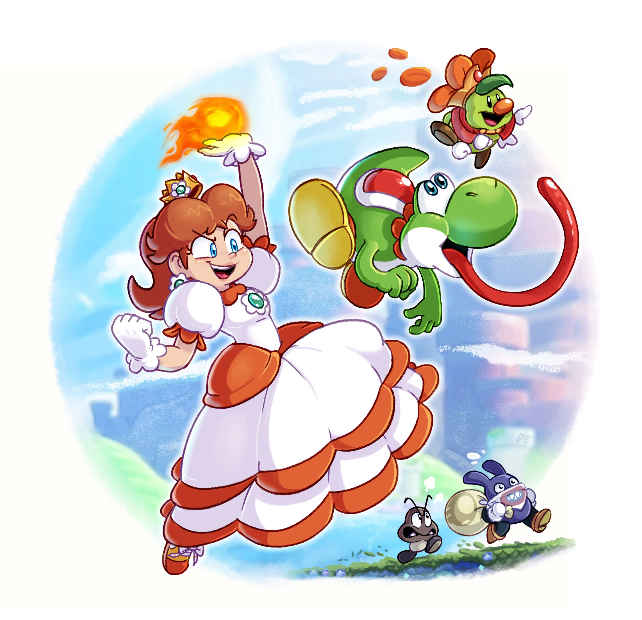 Daisy At Super Mario Wonder by MrRaheemRollair on DeviantArt