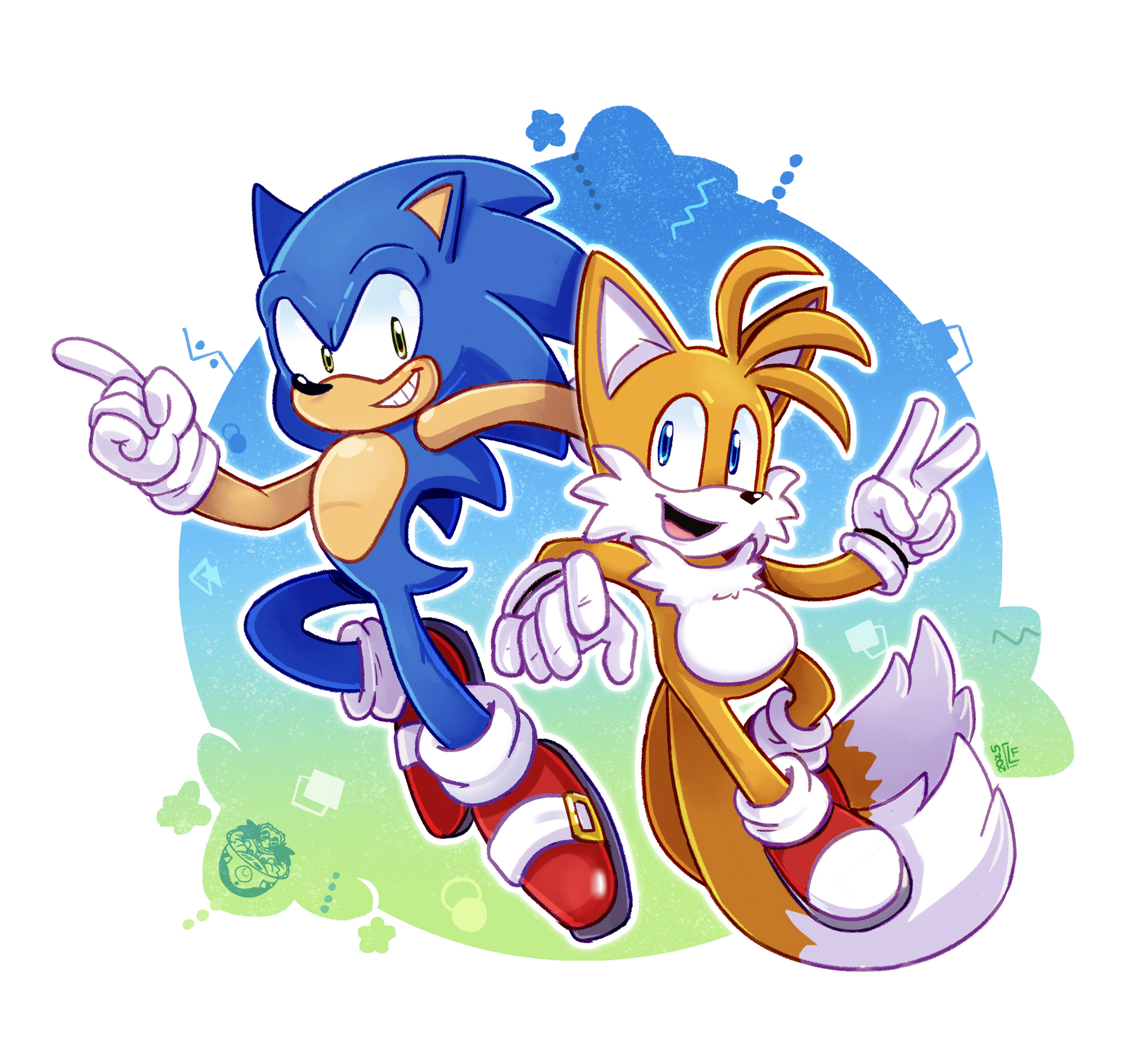 Sonic and Tails Fan art by FrancoisL-Artblog on DeviantArt