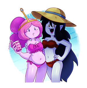 Commission : BubbleGum and Marcy
