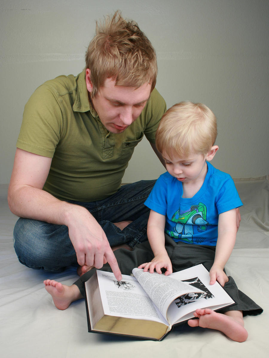 Father and Son Reading II