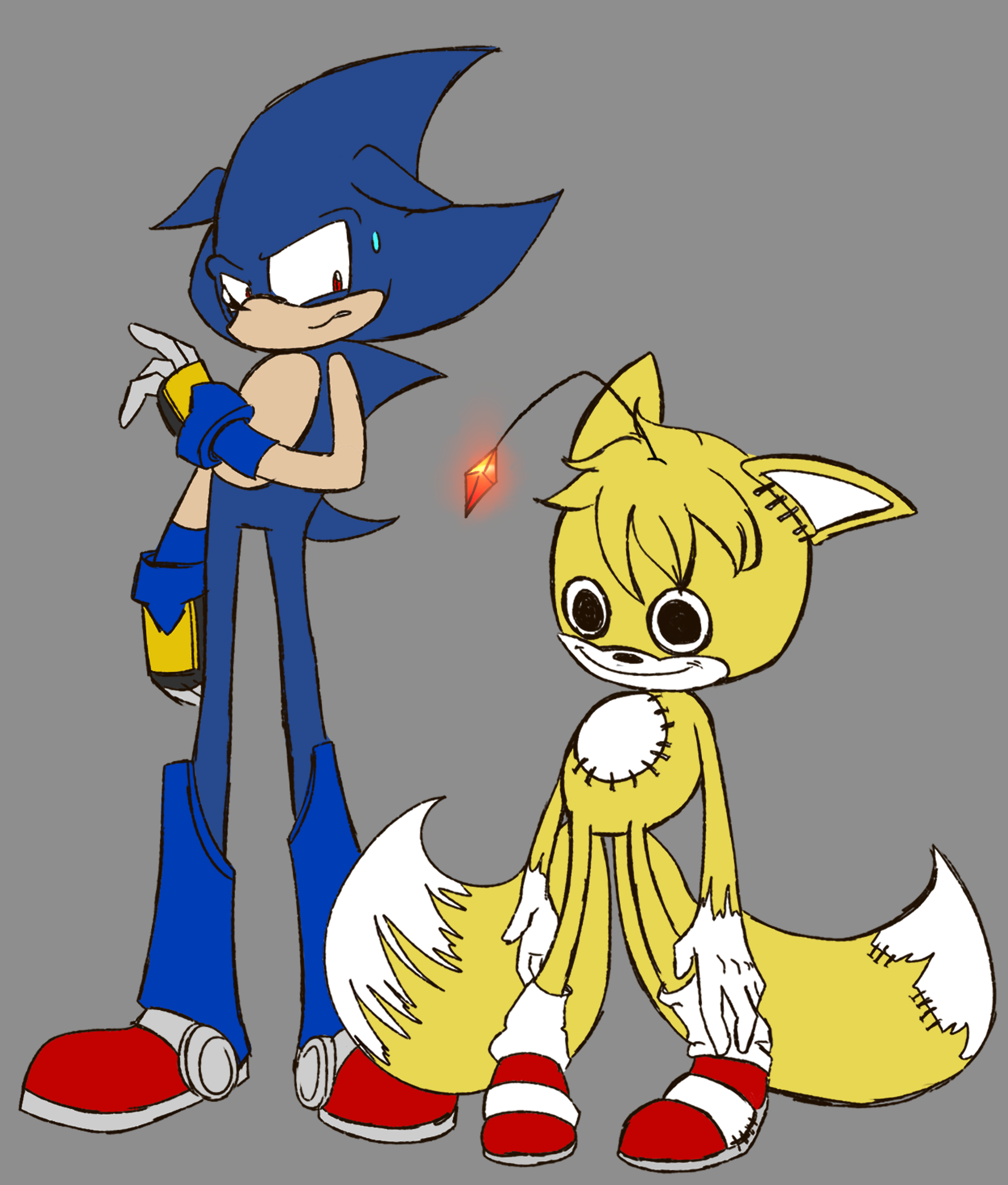 Tails and Tails Doll  Tails doll, Sonic fan characters, Classic sonic