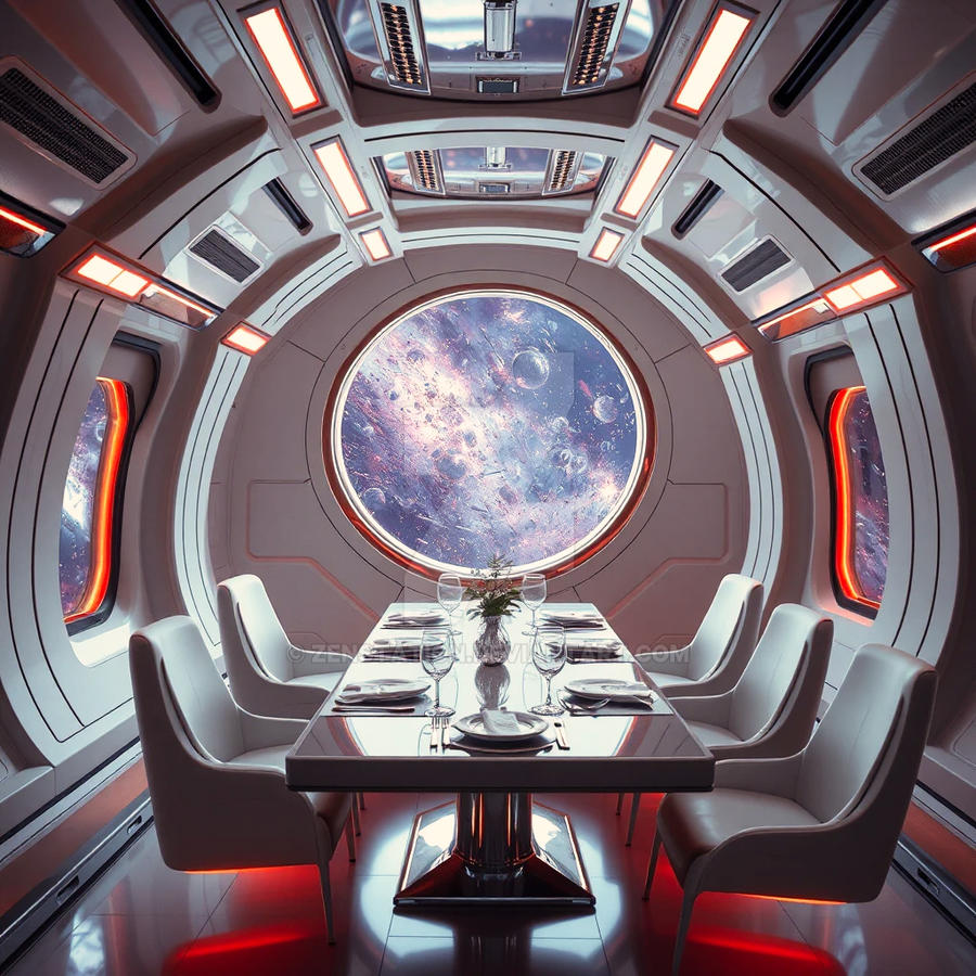 SPACE DINING ROOM #1 by ZENSTATION on DeviantArt