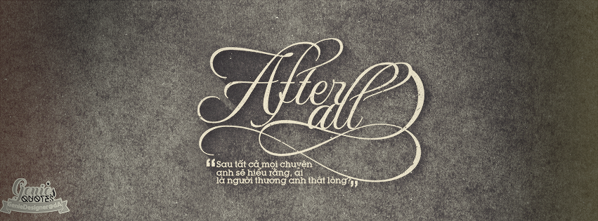 Typography ''After All''