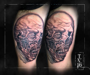 Undead Zombie Face Guy-Apprentice tattoo