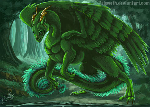 Speedpaint: Forest whelp