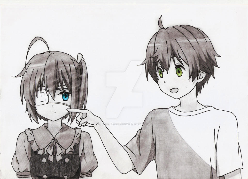 Rikka with Yuuta :3