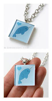 Happy Narwhal Necklace