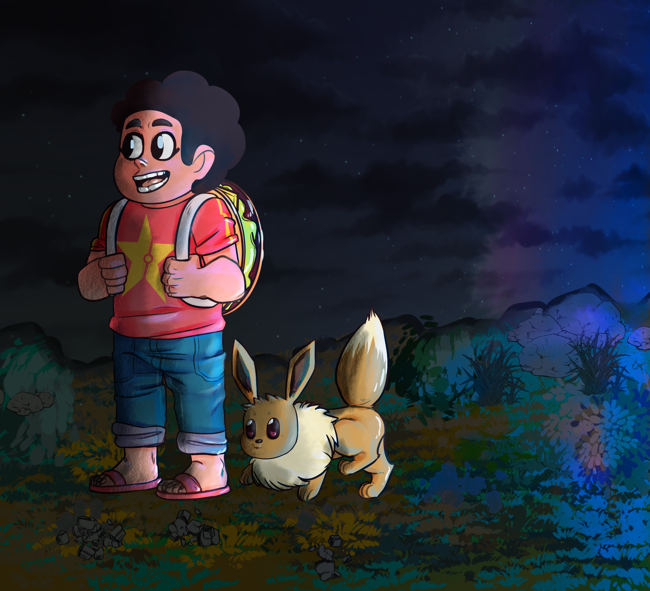 Steven and Eevee