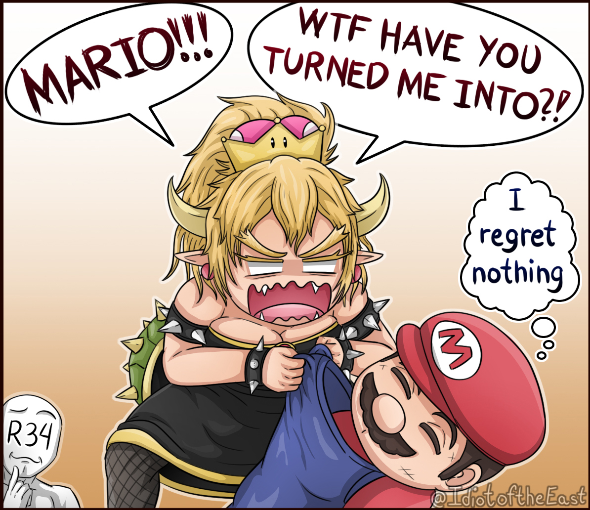 Bowsette R3 Bowser after becoming Bowsette by IdiotoftheEast on DeviantArt