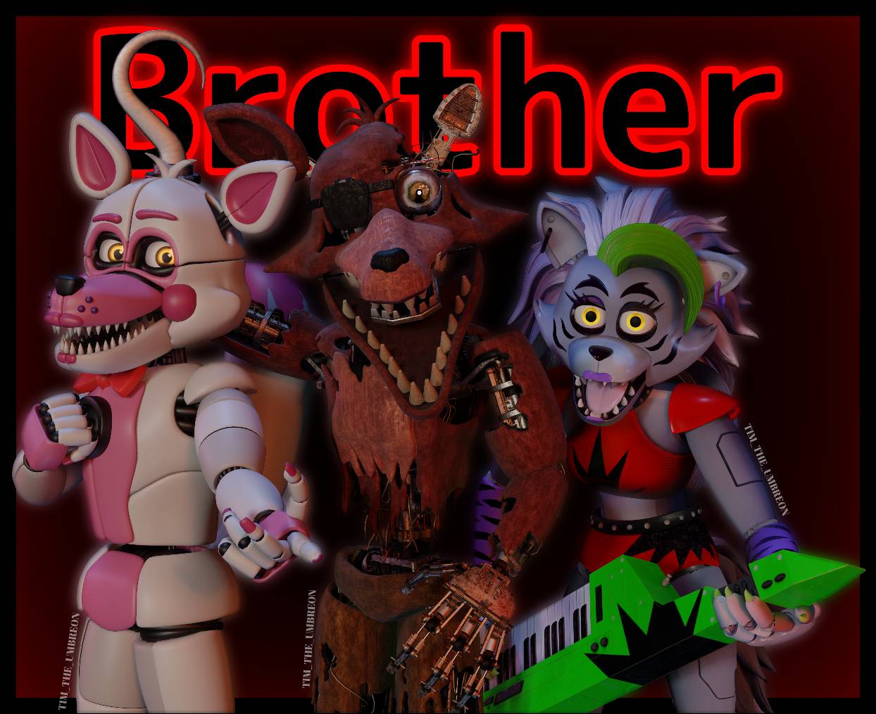 Funtime Foxy, Withered Foxy and Roxy Wolf part 1/4 by Sonicexe37 on ...