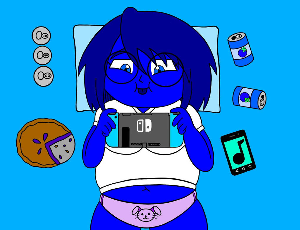 Blueberry Gamer by Muffinverse on DeviantArt