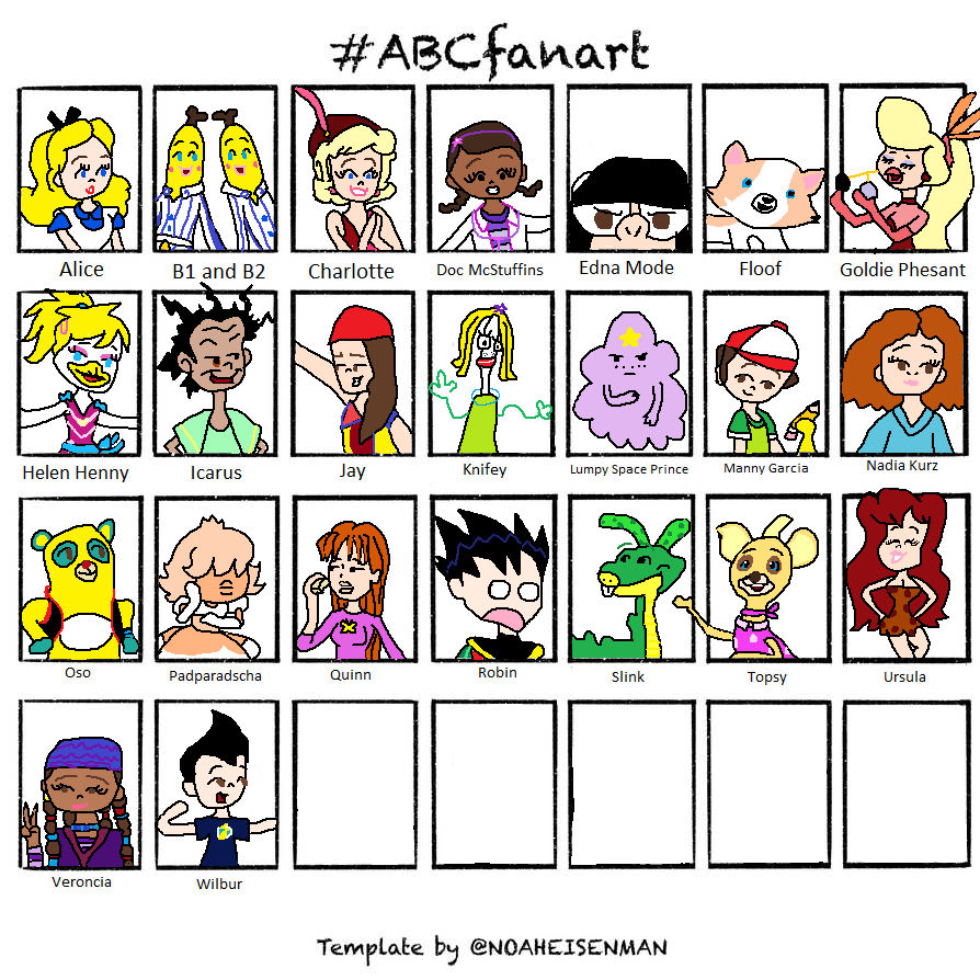 Abc Bids Deviantart #ABCfanart W by Mileymouse101 on DeviantArt