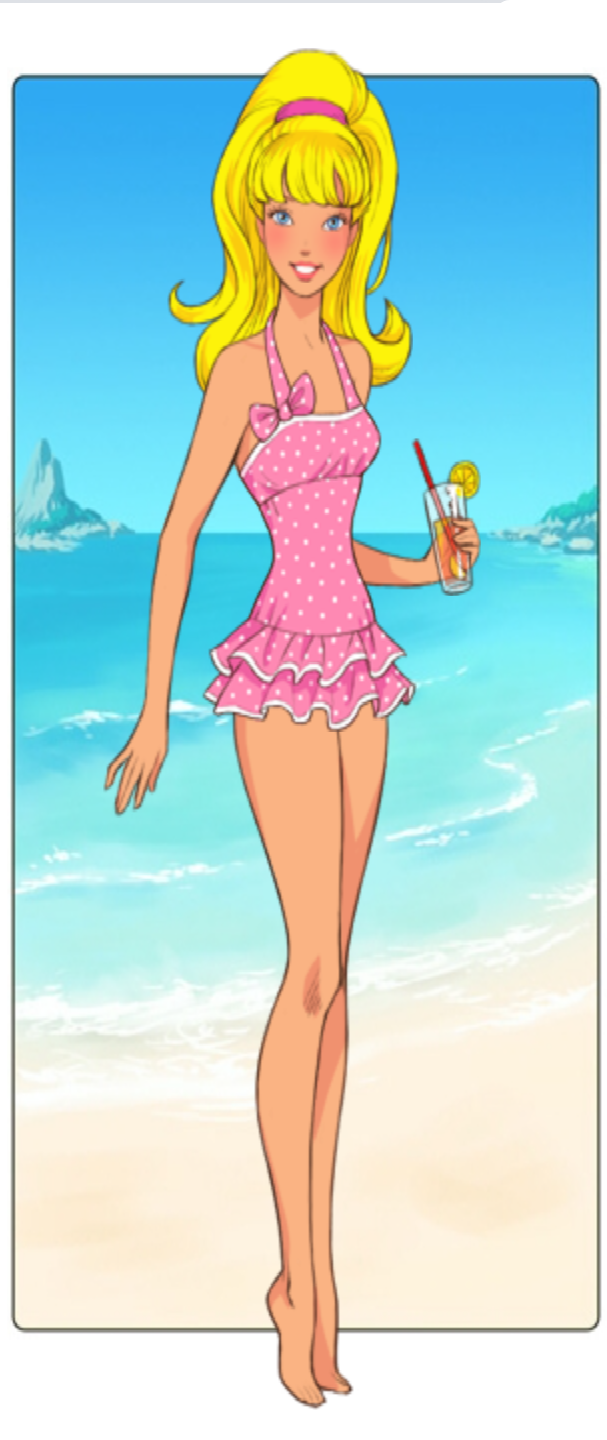 Barbie at the beach sales