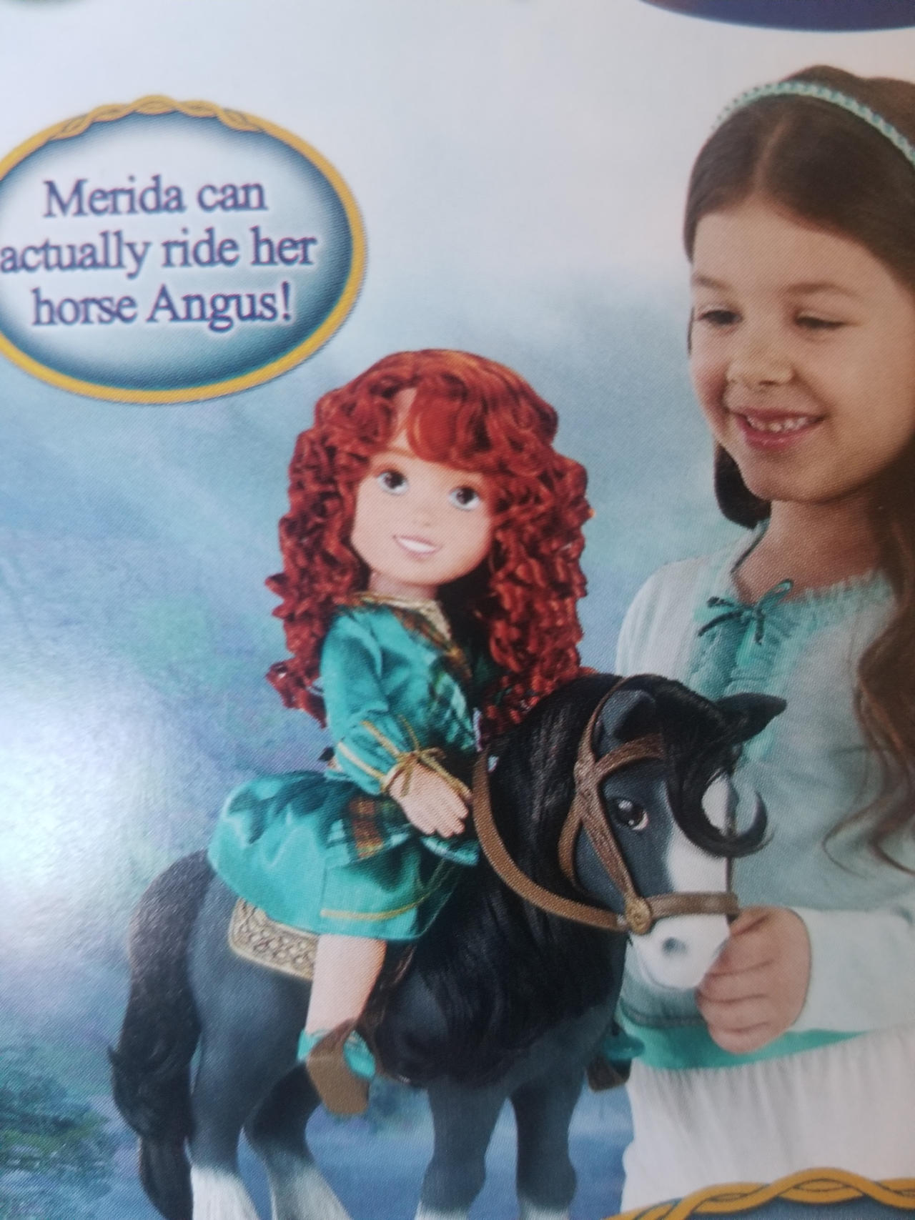 Merida With Angus by Mileymouse101 on DeviantArt