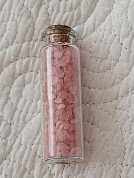 Bottle Of Rose Quartz