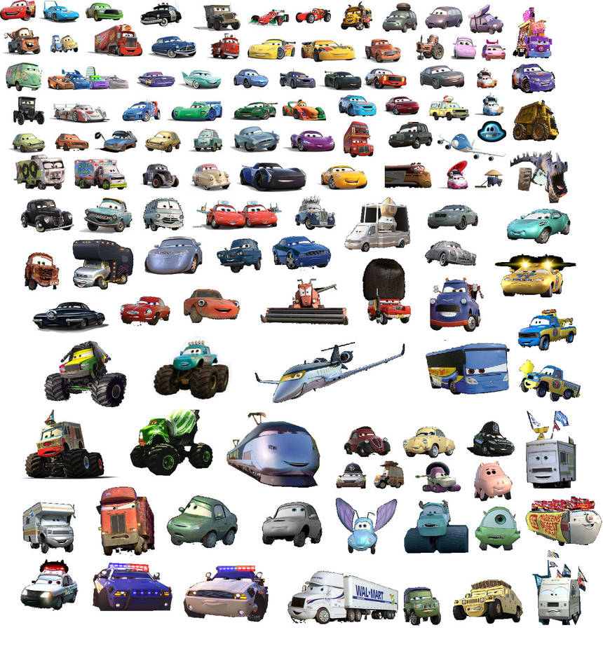 Too Much Cars Characters V3 by silastrain on DeviantArt