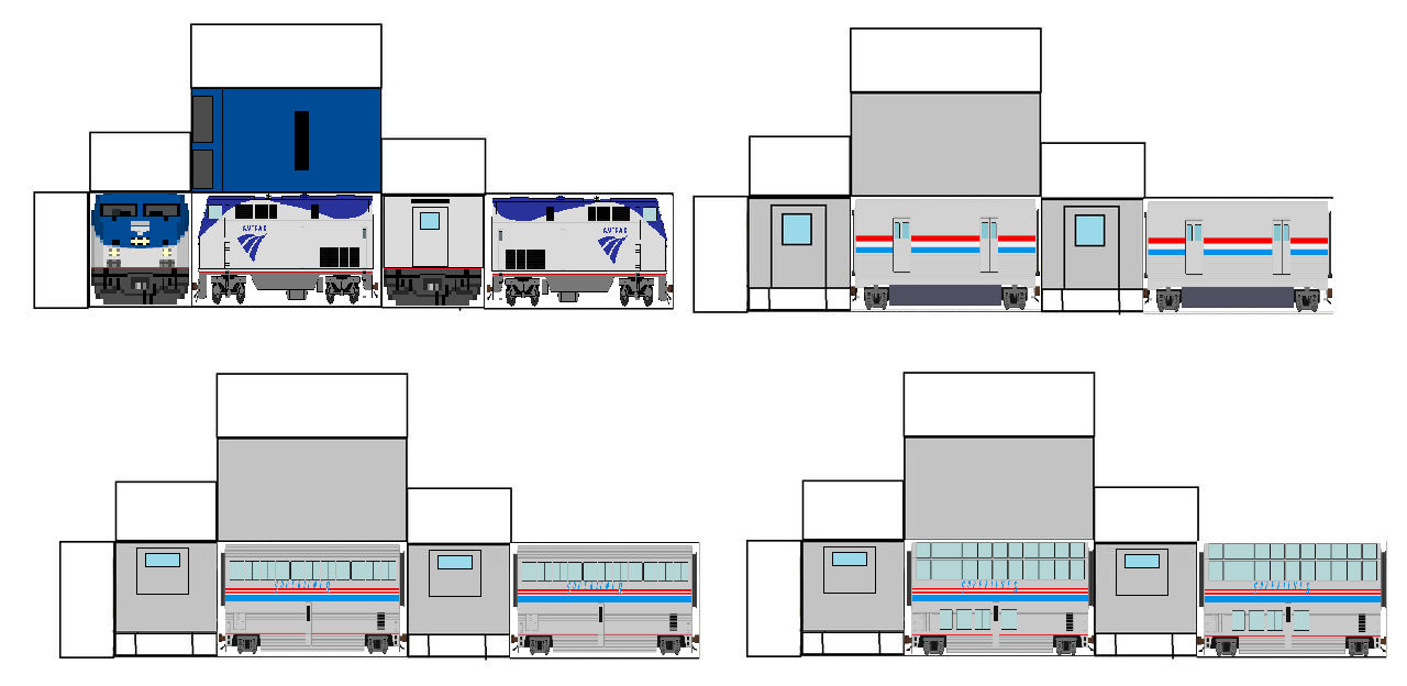 papercraft amtrak P42DC by silastrain on DeviantArt