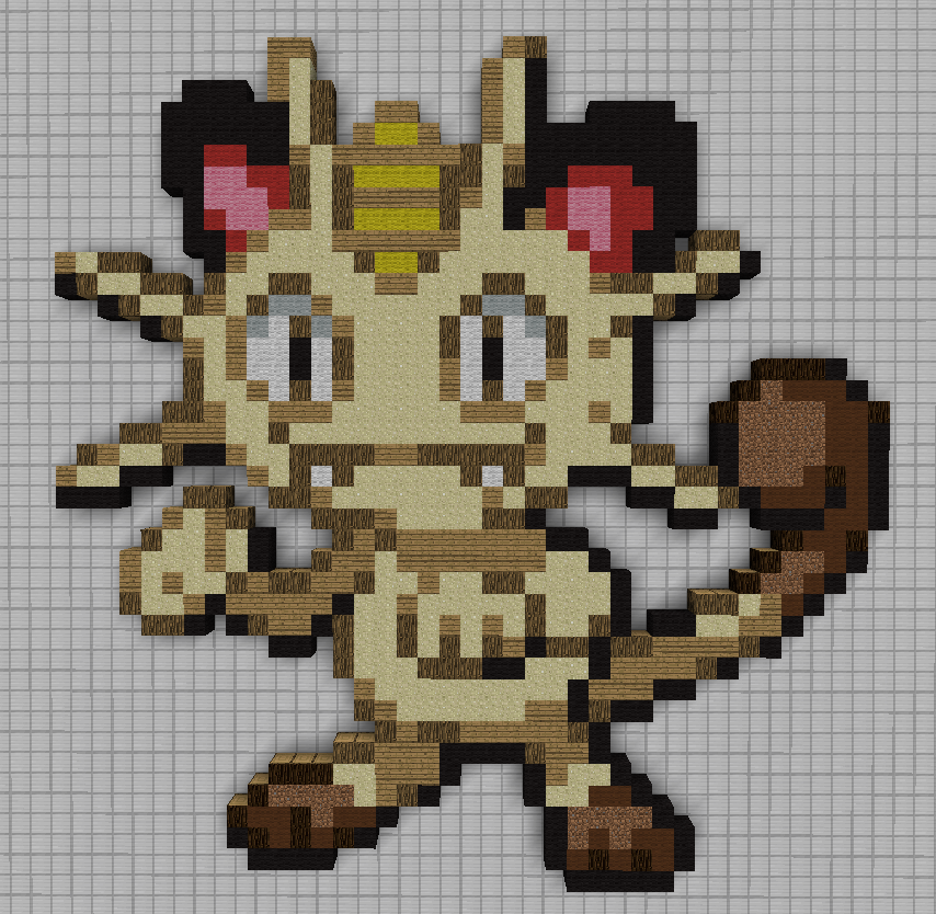 Pokemon Meowth Pixel Art – BRIK