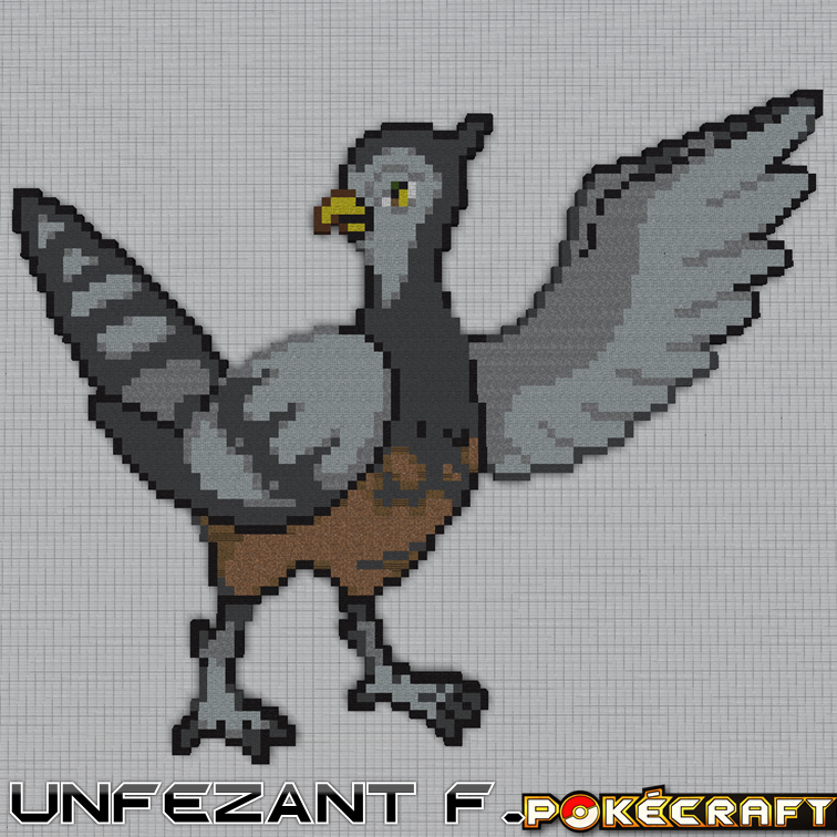 Pokecraft Unfezant Female.