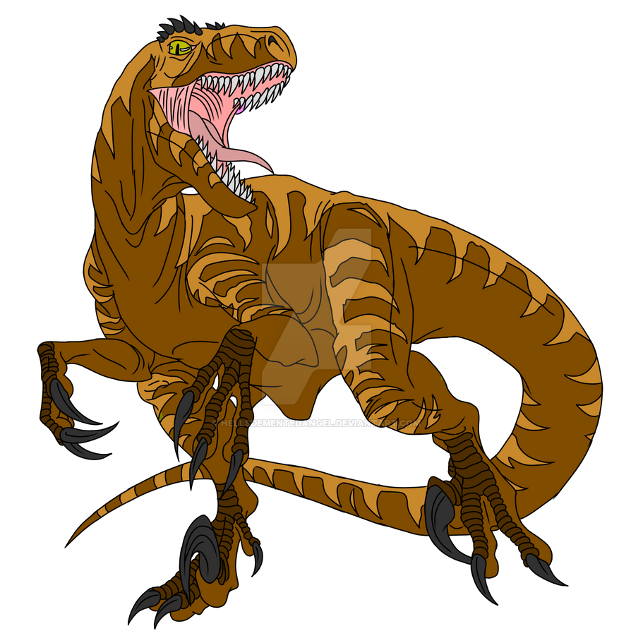 Brown Battle Raptor by HellsDementedAngel on DeviantArt