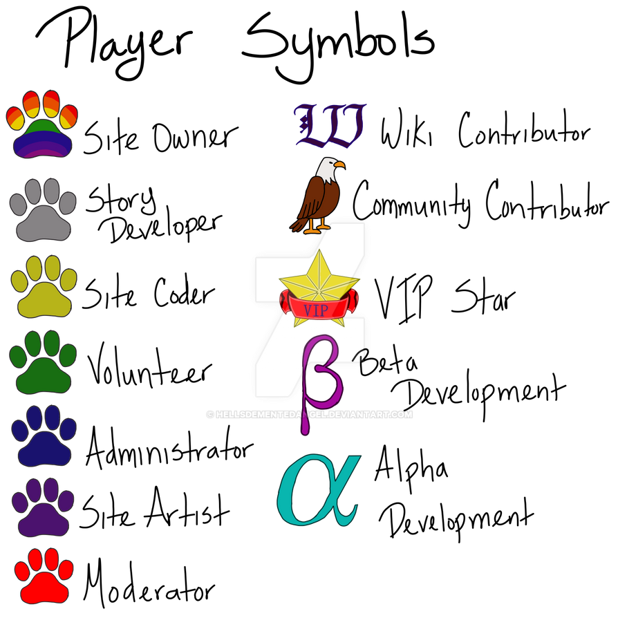 Player Symbols by HellsDementedAngel on DeviantArt