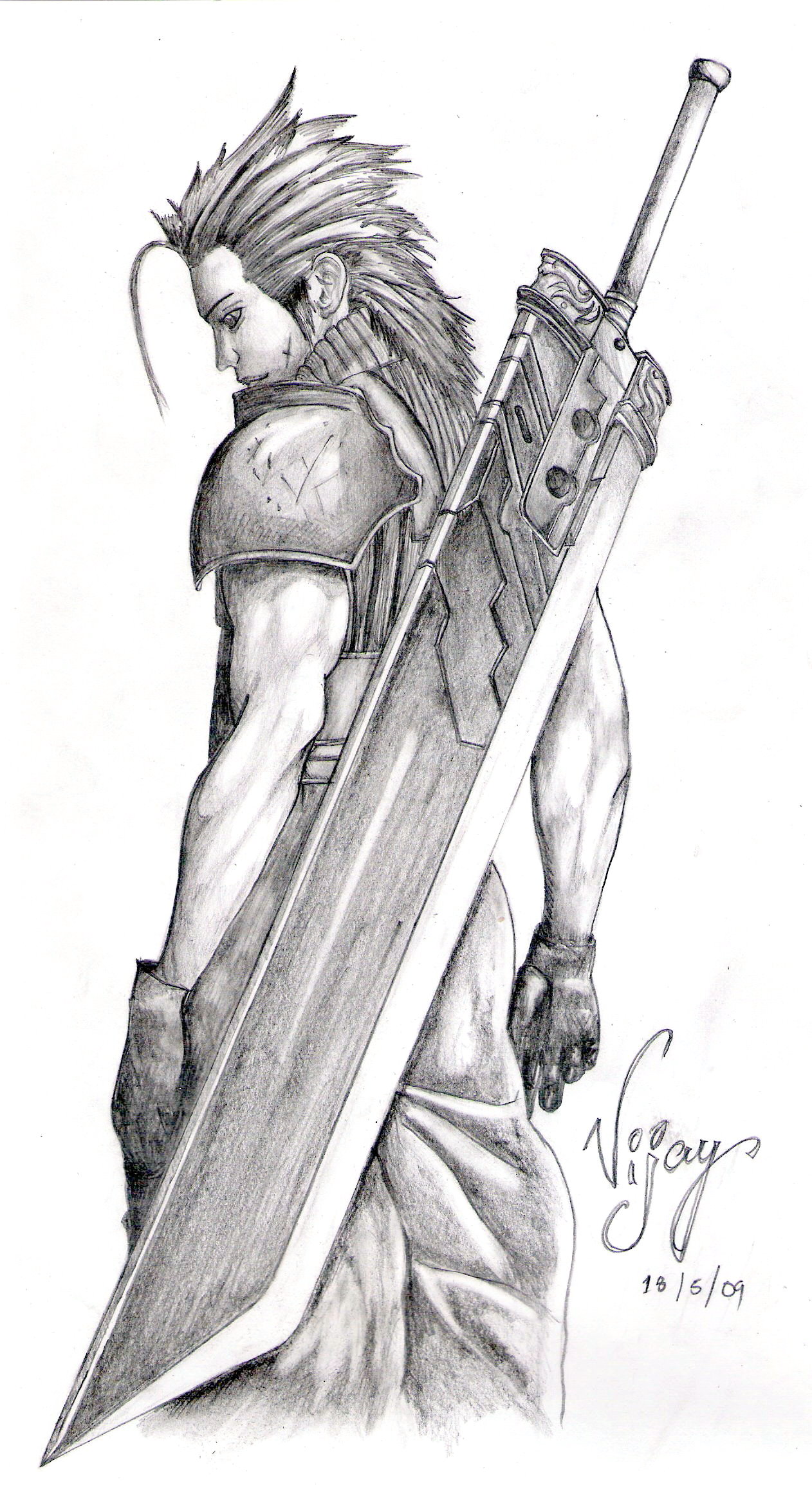 How to Draw Zack Fair of Final Fantasy « Drawing & Illustration ::  WonderHowTo