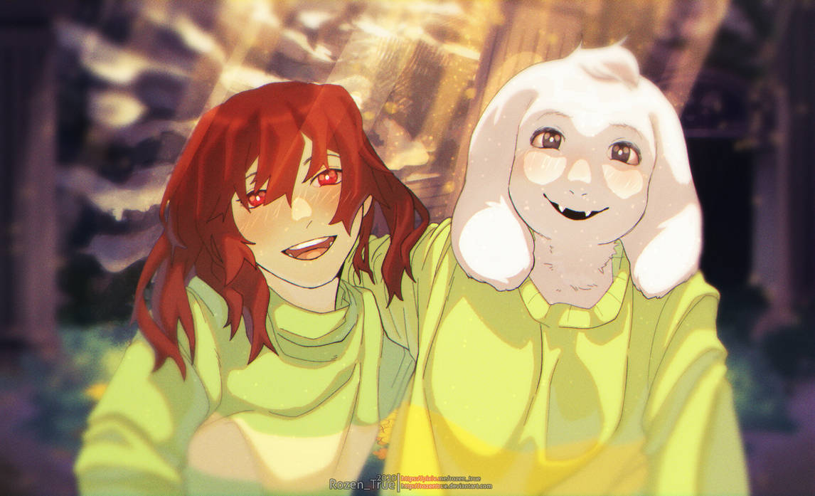 Undertale - Chara and Asriel by RozenTrue on DeviantArt