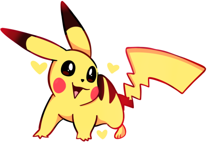 Cute Pikachu Transparent - PNG All