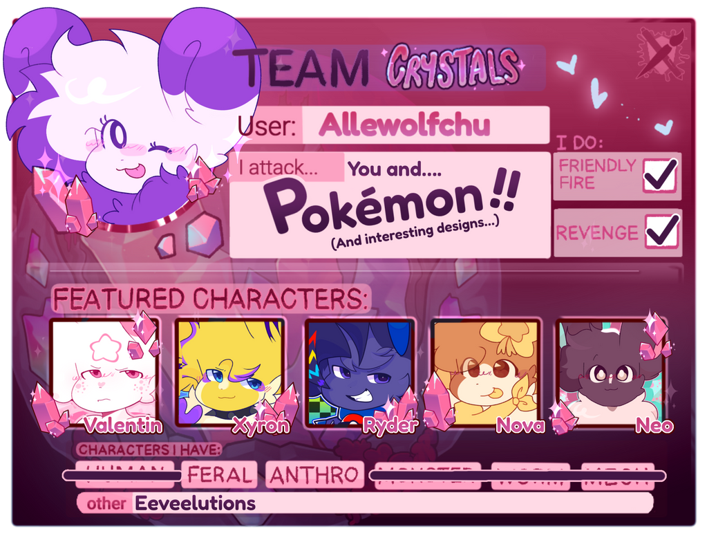 Team crystals for the win! by Allewolfchufanart on DeviantArt