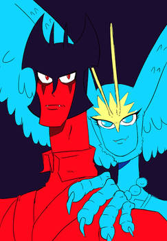 Fanart: Devilman and Sirene