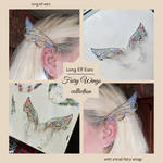 Long elf ears with vitrail fairy wings by Lyriel-MoonShadow