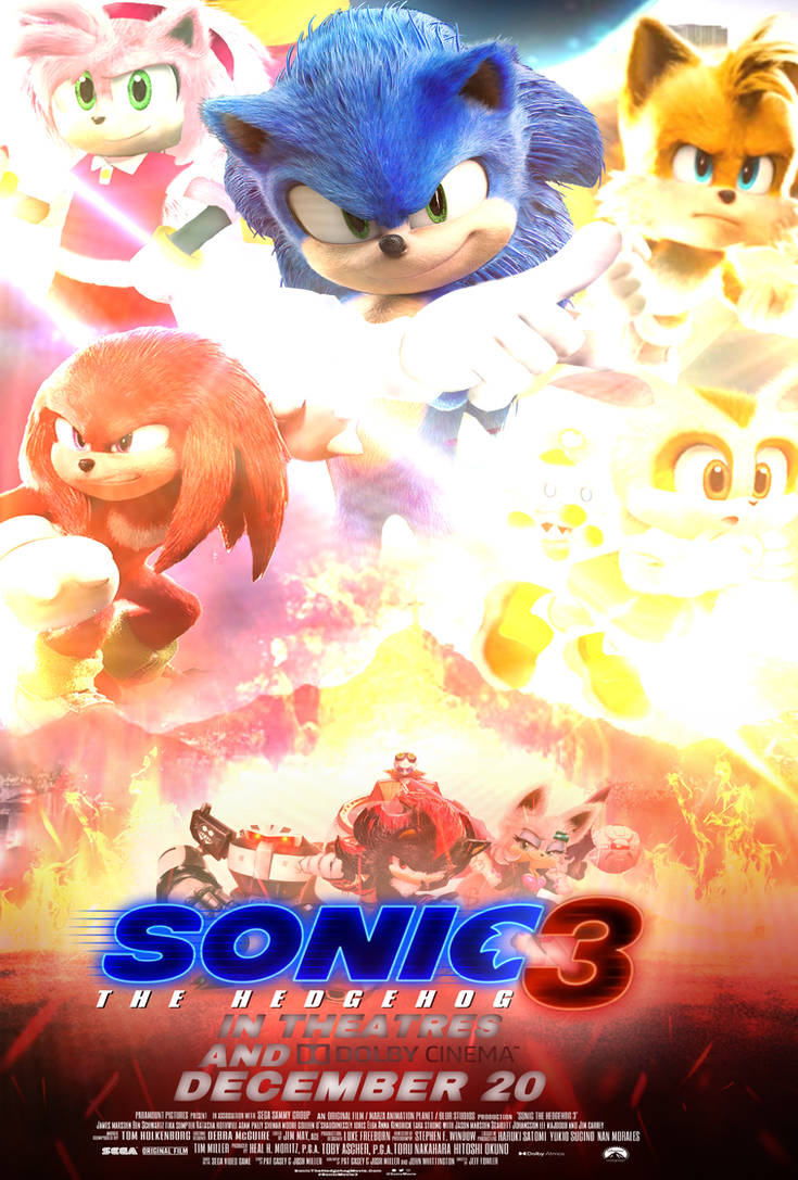Sonic movie 3 fanmade japan poster and final V4 Sonic movie 3 US poster  versions! : r/SonicTheMovie