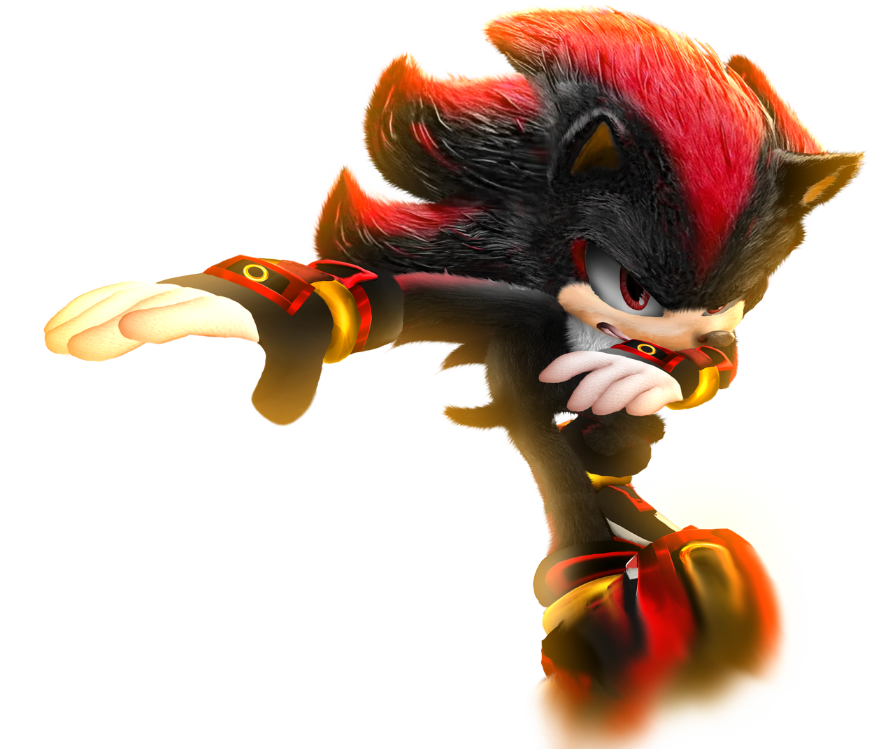 shadow the hedgehog in sonic movie version 3 by Ashleigh10798 on