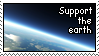 Support the Earth Stamp by luneves