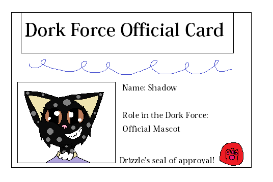 Dork Force Card-Shadow