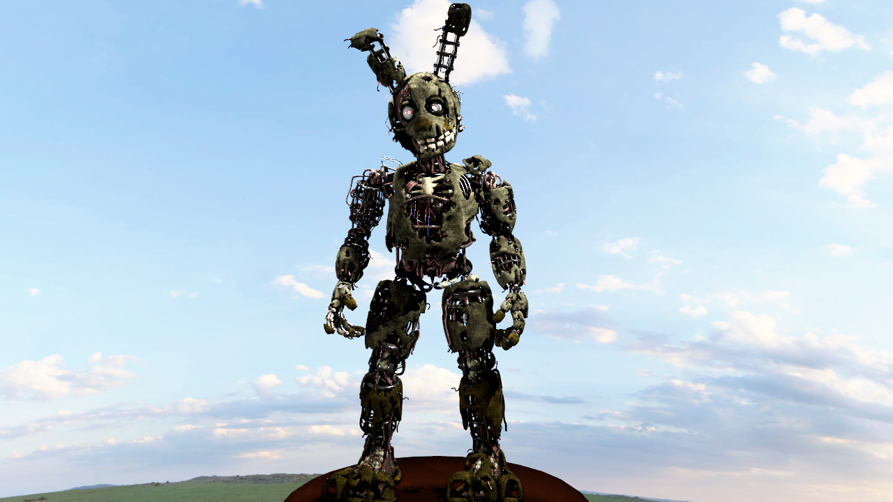 Ignited Springtrap Retexture closeups (Ignited springtrap) by Krakencheeseballs on DeviantArt