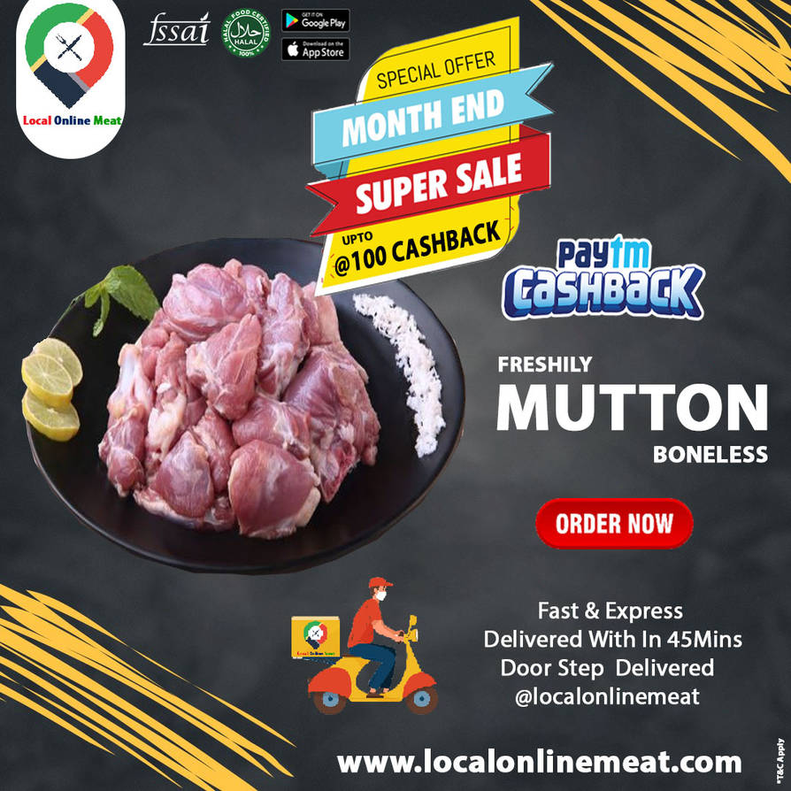 Order Onlline Fresh Mutton Meat in SUNCITY @localo by localonlinemeat ...
