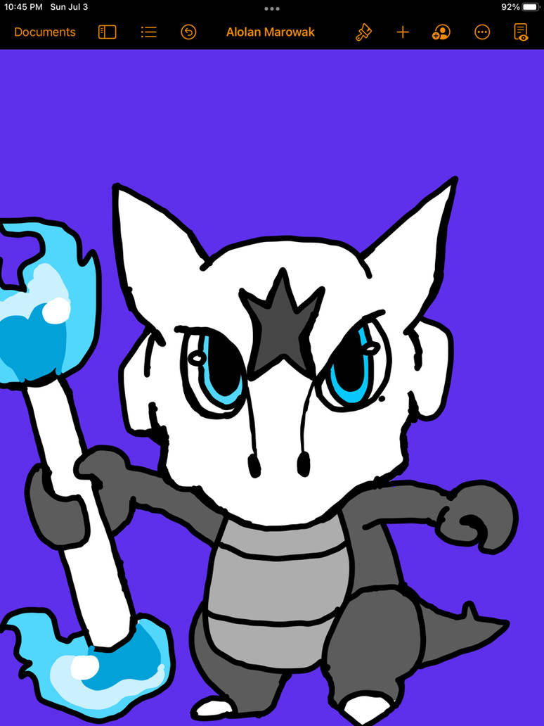 Alolan Marowak by Dripptide on DeviantArt