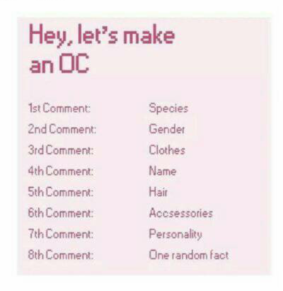 help me make an oc