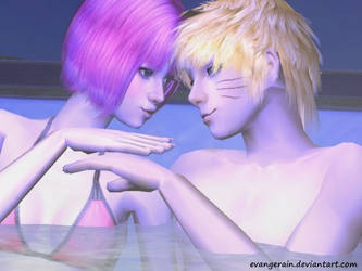 NaruSaku (The Sims 2) ~In the Jacuzzi~