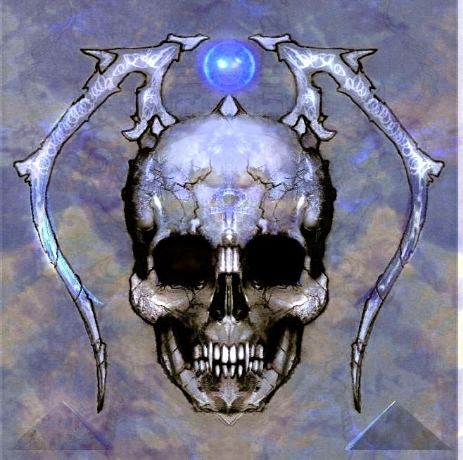 Egypt Skull Demon twin pyramids of flemnar by mightygog on DeviantArt