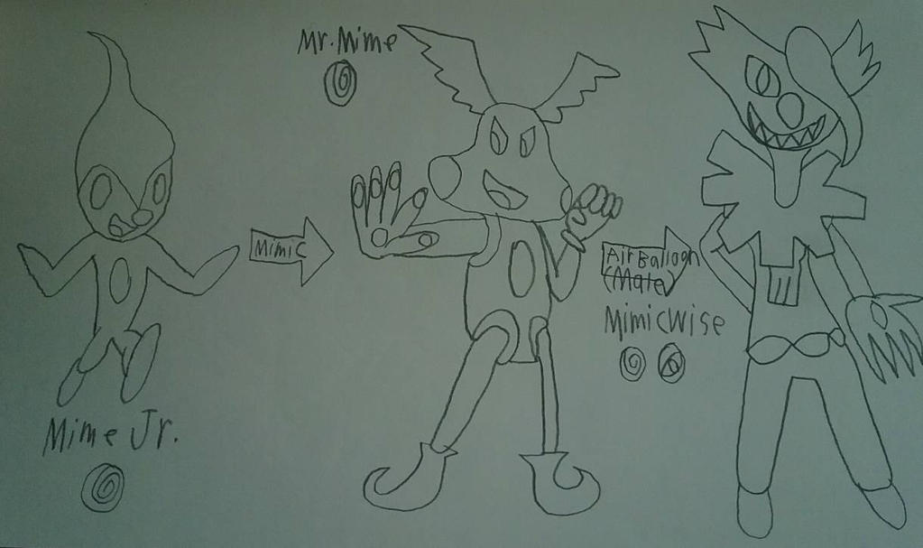Mr. Mime's evolution line by ElijahZx360 on DeviantArt